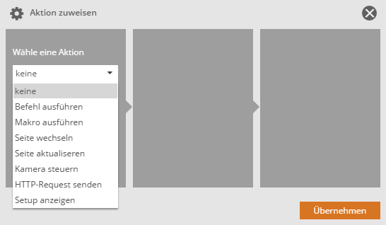 Aktion zuweisen