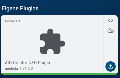 Installiertes mediola Plugin