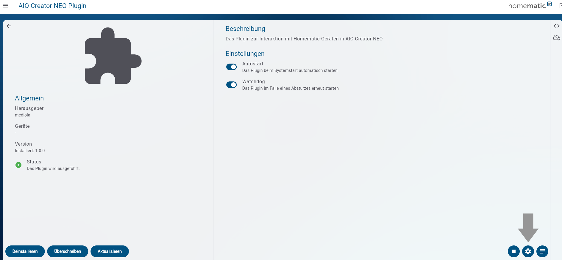 Konfigurieren Buttony